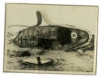 Destroyed German tank