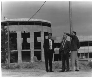 Campus activity centre under construction: Exterior