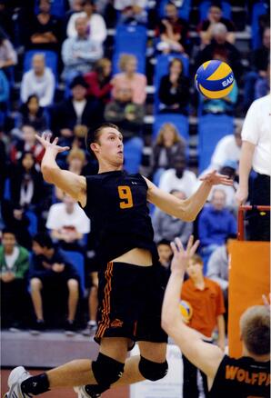 Volleyball Action Shot