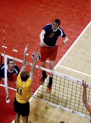 Volleyball Action Shot