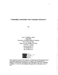 Connecting Communities with Community Indicators