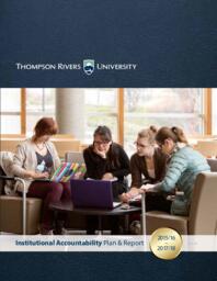 Thompson Rivers University institutional accountability plan & report 2015/16 to 2017/18