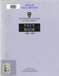 The University College of the Cariboo fact book 2000-2001