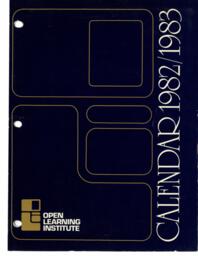 Open Learning Institute Calendar 1982-1983
