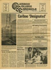 Cariboo College Chronicle Volume 01, Number 01