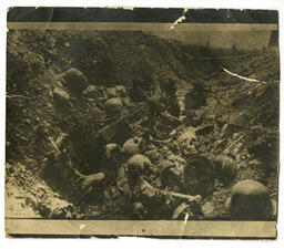 Skulls in trench: Front
