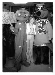 Mascots at winters games