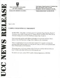 Campus Tour With President