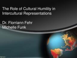 The Role of Cultural Humility in Intercultural Representations