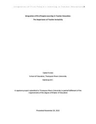 Integration of First Peoples learning in teacher education: The importance of teacher inclusivity