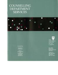 Counselling department services
