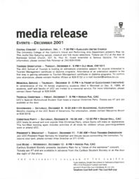 Events - December 2001