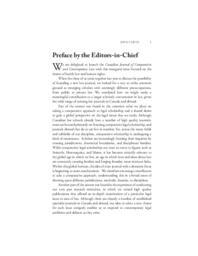 Preface by the editors-in-chief