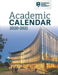 Thompson Rivers University Calendar 2020-2021 (April edition)