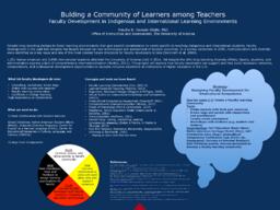 Building a Community of Learners among Teachers: Faculty Development in Indigenous and International Learning Environments