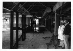 Science building under construction: Interior