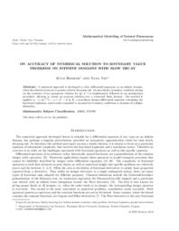 On accuracy of numerical solution to boundary value problems on infinite domains with slow decay