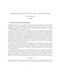 Numerical approximation of Du with a controlled precision