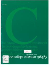 Cariboo College Calendar 1984-1985