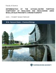 Determination of the octanol:water partition coefficient of indolicidin and indolicidin45 using micellar electrokinetic chromatography