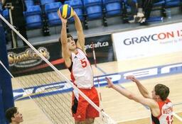 Volleyball Action Shot