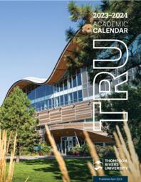 Thompson Rivers University Calendar 2023-2024 (April Edition)