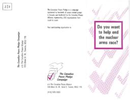 Do you want to help end the nuclear arms race?
