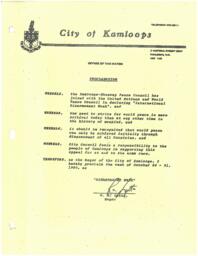 City of Kamloops proclamation (1980)