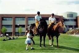 Horses on campus