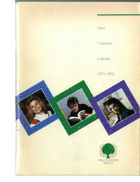 Open University Calendar 1991-1992