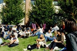 Welcome Back BBQ crowd