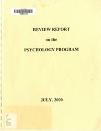 Review report on the psychology program