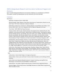 Proceedings of the 15th Annual TRU Undergraduate Research and Innovation Conference