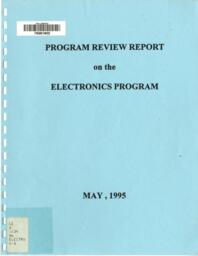 Program review report on the electronics program