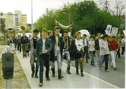 Peace walk participants walking north from Royal Inland hospital #2