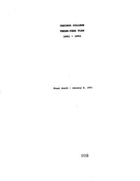 Cariboo College three-year plan 1991-1994: Final draft - January 8, 1991