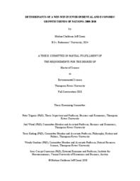 Determinants of a win-win in environmental and economic growth trends of nations: 2000-2010