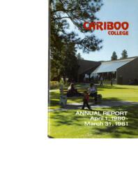 Cariboo College annual report 1980-1981