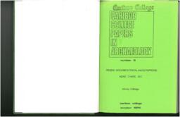Cariboo College papers in archaeology number 2: Recent archaeological investigations near Chase, B.C.