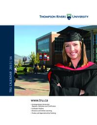 Thompson Rivers University Calendar 2013-2014