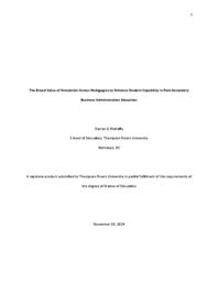 The broad value of simulation across pedagogies to enhance student capability in post-secondary business administration education