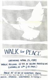 Walk for peace 1987