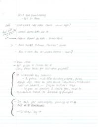 December 8 Peace council meeting Tools for Peace (handwritten)