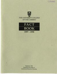 The University College of the Cariboo fact book 1997-1998