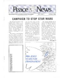 Peace News: Bulletin of the Canadian peace congress