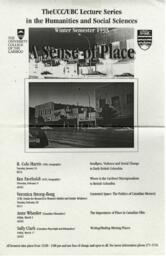 A sense of place: The UCC/UBC lecture series in the humanities and social sciences