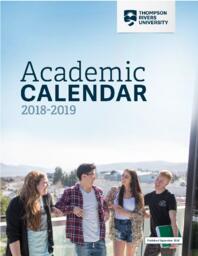 Thompson Rivers University Calendar 2018-2019 (September edition)