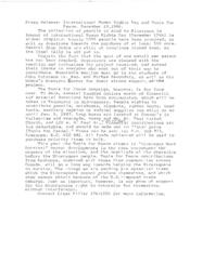 Press release: International human rights day and tools for peace (December 19, 1986)