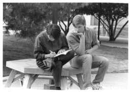 Students on campus