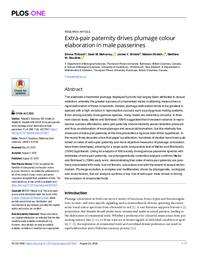 Extra-pair paternity drives plumage colour elaboration in male passerines